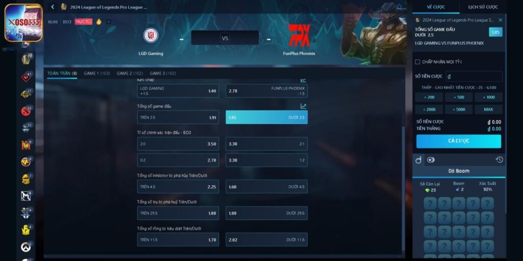 Tổng Hợp Những Loại Kèo Cược Esport Phổ Biến