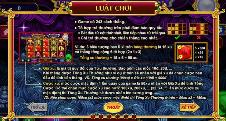 Luật chơi Nổ Hũ Kho Tàng Ngũ Long